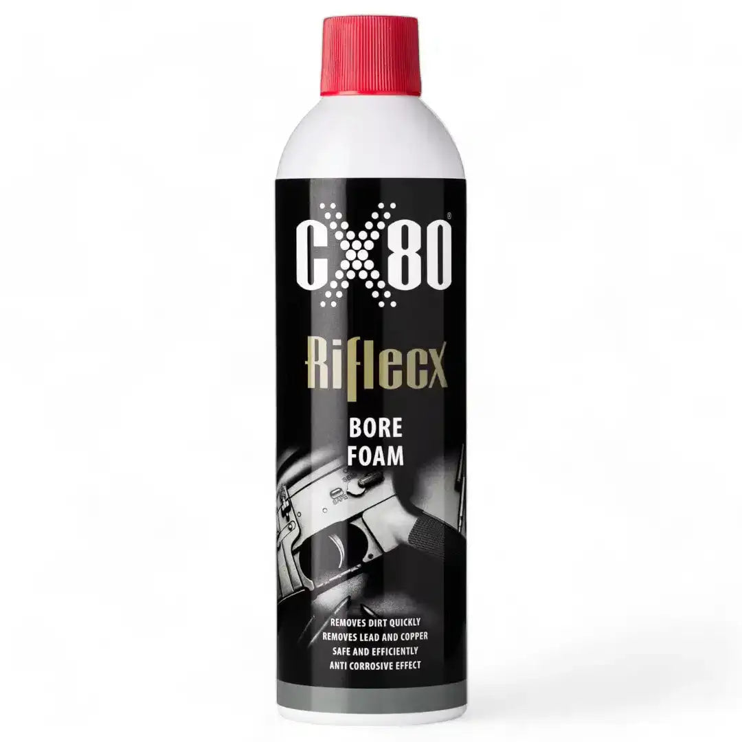 RifleCX Pussespray med Skum 500ml – Bore Foam for løpsrengjøring - Game-On.no