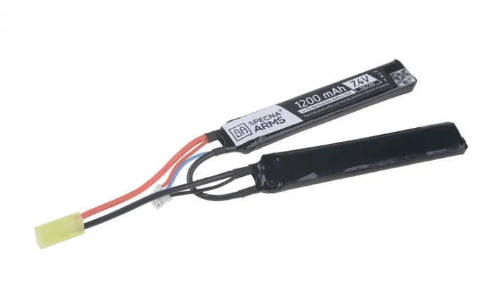 SA - Li-Po 7.4V 1200mAh 15/30C Batteri - Butterfly Configuration - Game-On.no