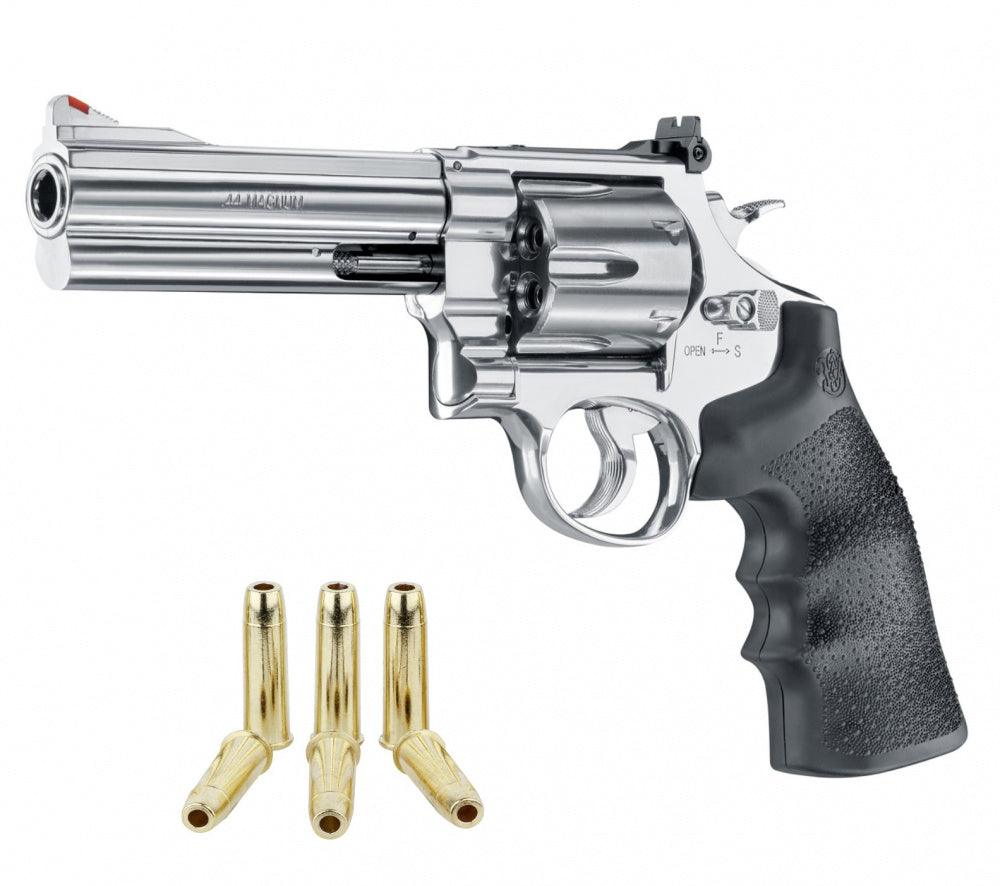 S&W - M29 5 CO2 Drevet - 4.5mm PELLETS Revolver - Stål - Game-On.no