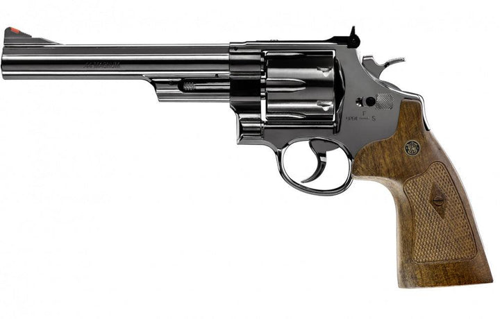 S&W - M29 6.5 CO2 Drevet - 4.5mm PELLETS Revolver - Blå Polert - gameon.eu