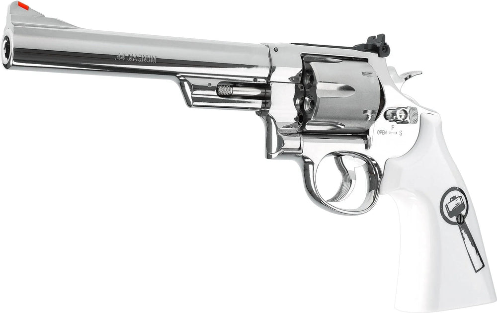 Smith & Wesson 629 “Trust Me” – 4.5mm BB CO₂ Revolver, Nikkel - Game-On.no