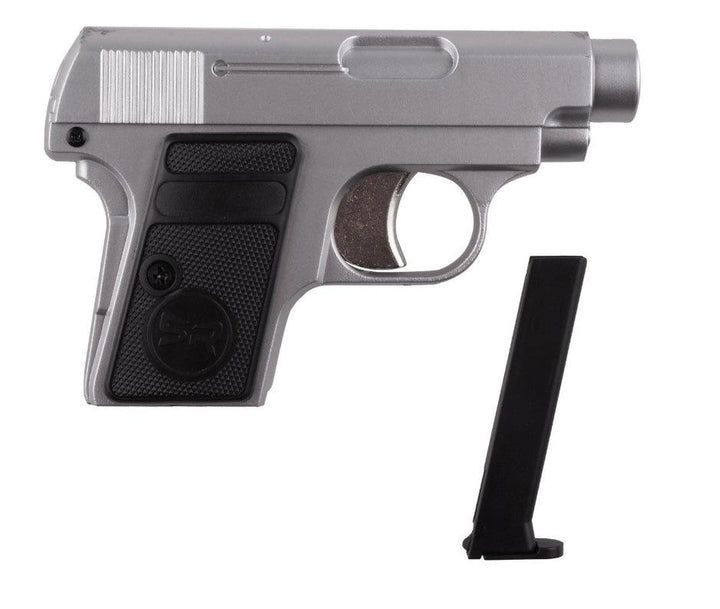 SRC - GGH0401 Pocket Gun Gassdrevet Softgunpistol - Sølv - gameon.eu