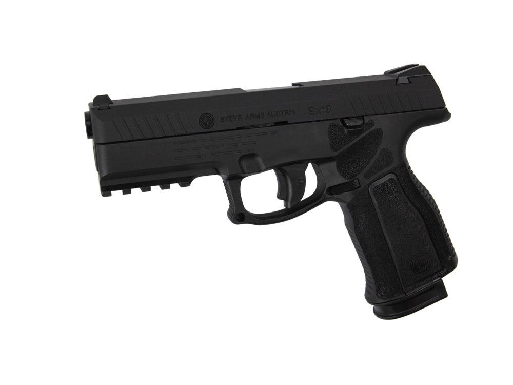 Steyr L9A2 Co2 Drevet Softgunpistol med Blowback - Svart - gameon.eu