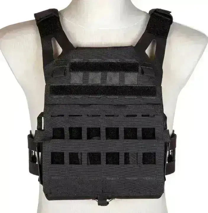 Taktisk Lemod Plate Carrier Vest - Laser Cut - Svart - Game-On.no