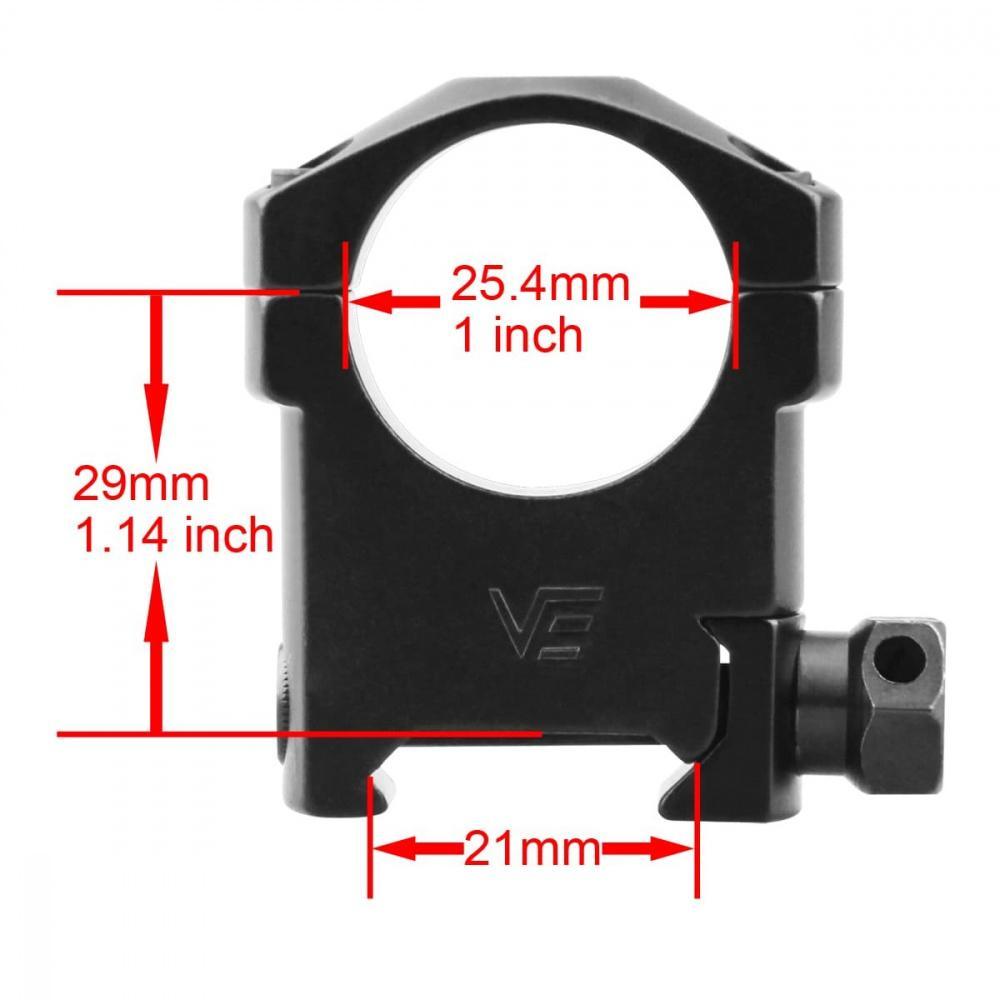 Vector - Mark High Profile Mount Rings , Ø25 - 21mm - gameon.eu