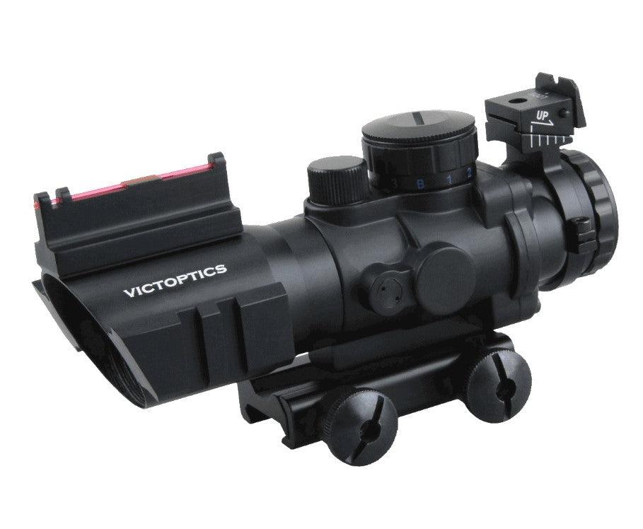 Vector Optics - C1 ACOG Sikte - 4x32mm Rødpunkt med 21mm Feste - gameon.eu