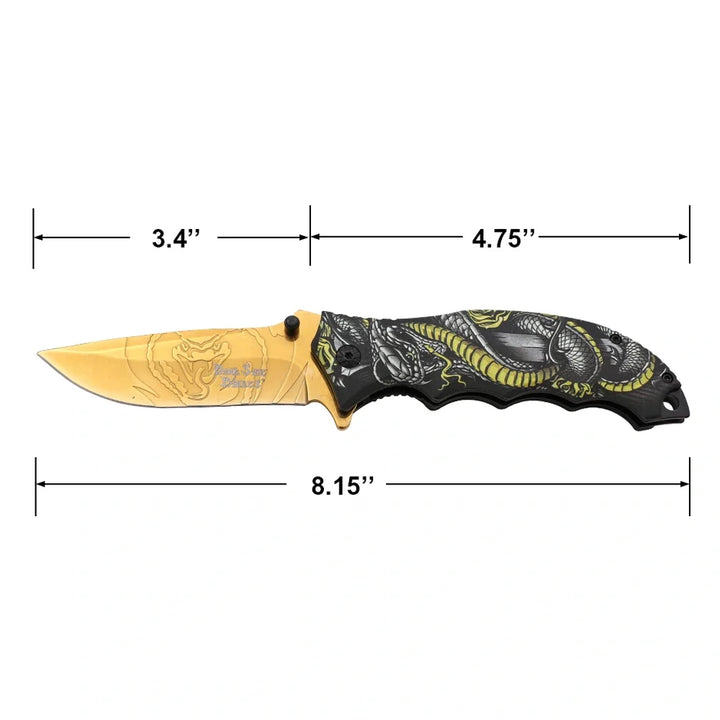 Dark Side Blades - Viper Trace Folding Kniv med Spear Point Blade