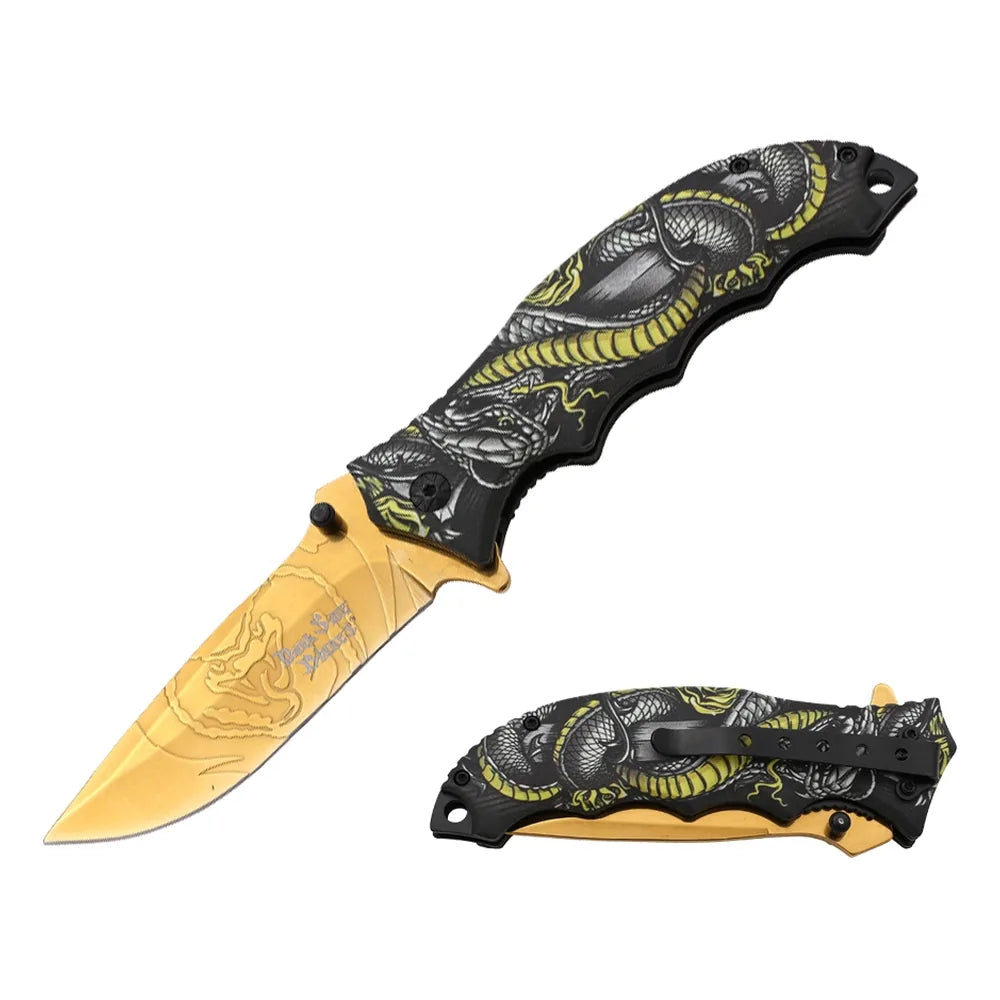 Dark Side Blades - Viper Trace Folding Kniv med Spear Point Blade