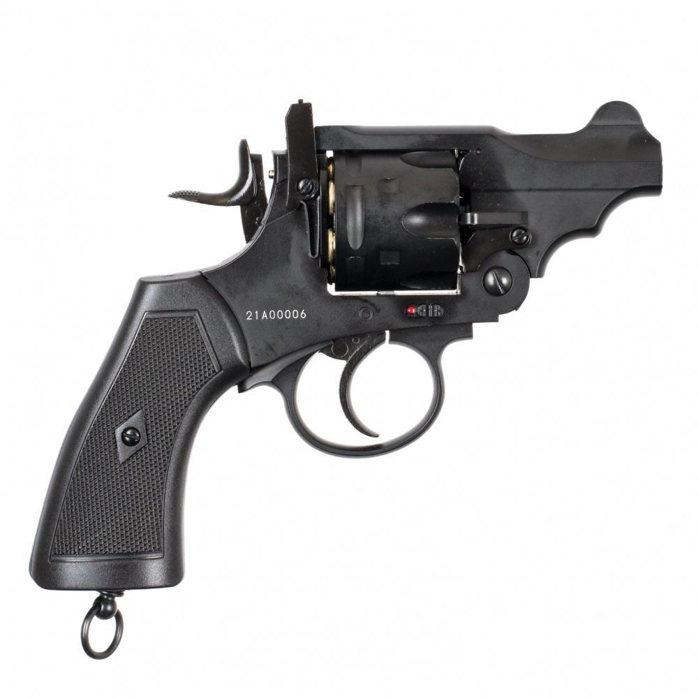 Webley - MKVI .455 2.5 Service Revolver - 4.5mm Pellets - Svart - gameon.eu