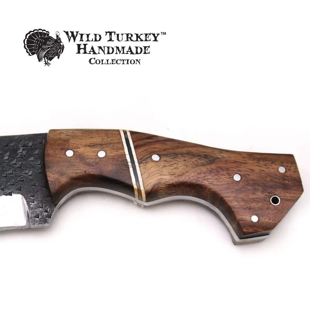 Wild Turkey - Håndlaget Fixed Blade - Svart - Game-On.no