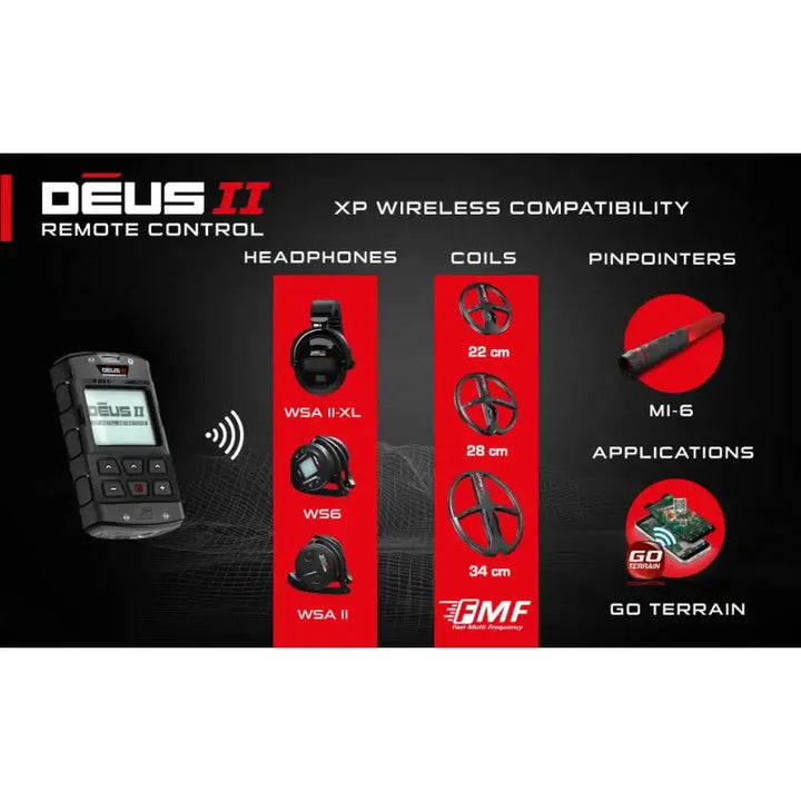 XP - DEUS II Metalldetektor - 28FMF-RC-WS6 - Master - Game-On.no