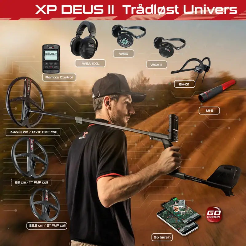 XP - DEUS II WS6 Master Metalldetektor - Den Letteste Toppmodellen fra XP - Game-On.no