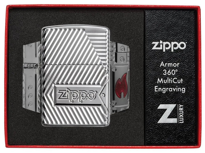 Zippo - Bolt Design - Armor 360 Degree Limited - Game-On.no