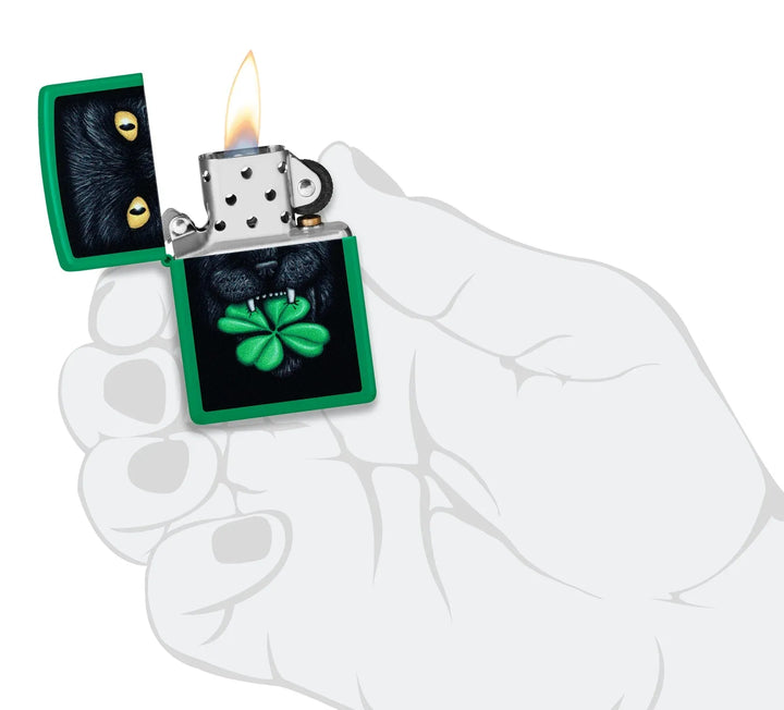 Zippo - Feline Lucky Design - Lighter - Game-On.no