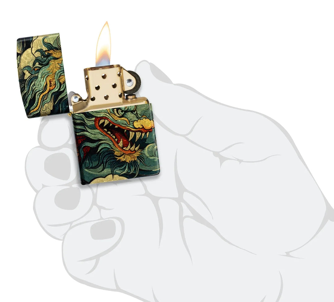 Zippo Lighter - 540 Dragon Fusion Design - Game-On.no