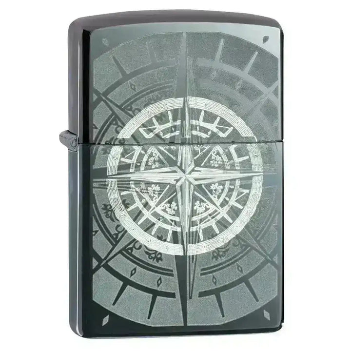 Zippo Lighter - Black Ice Kompass - Game-On.no