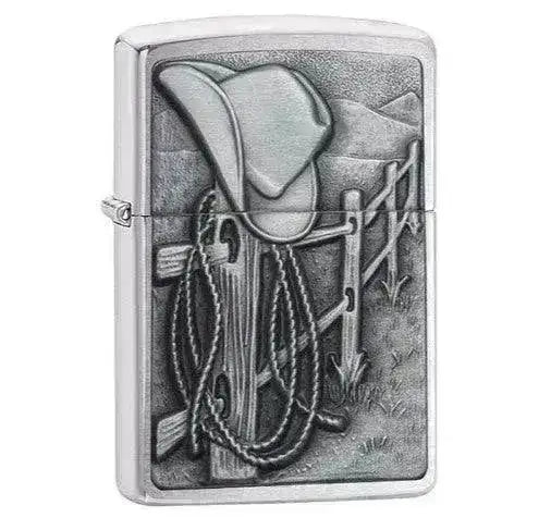 Zippo Lighter - Cowboy 3D Motiv - Game-On.no