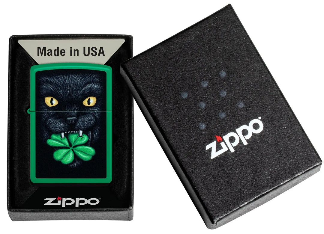 Zippo Lighter - Feline Lucky Design - Game-On.no