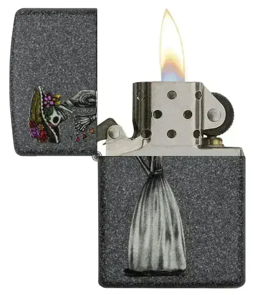 Zippo Lighter - Iron Stone Couple - 2stk - Game-On.no