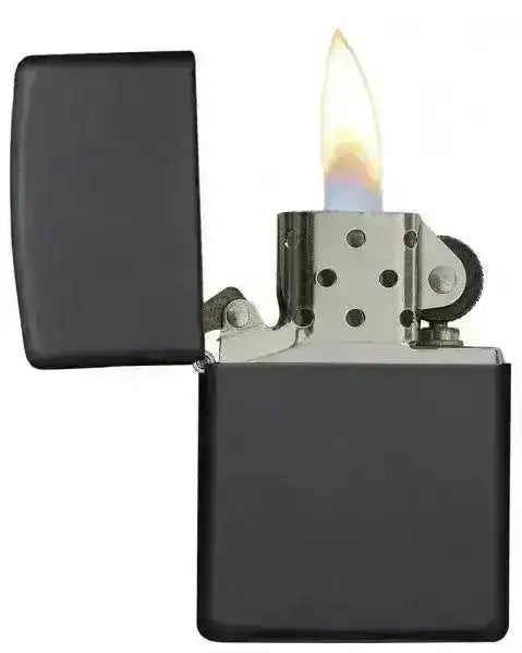 Zippo Lighter - Klassisk Matt Svart - Game-On.no