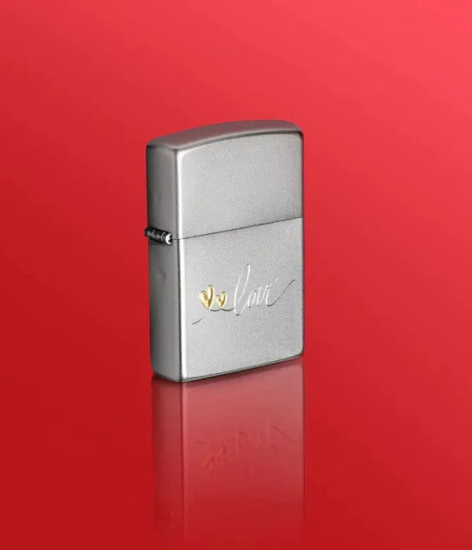 Zippo - Love Design Satin Krom - Game-On.no