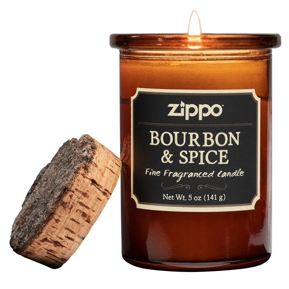 Zippo - Spirit Candle Duftlys - Bourbon & Spice - Game-On.no